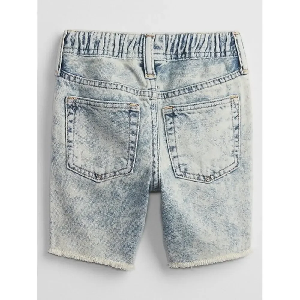 Gap Toddler Pull On Light Wash Denim Jean Shorts Size 12-18 Months